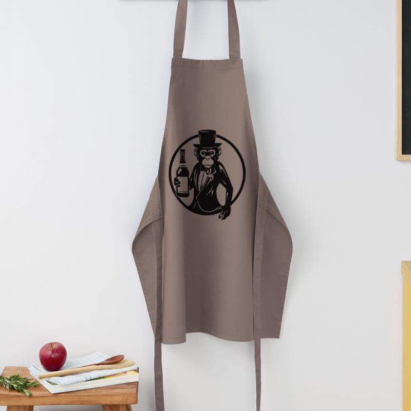 Drunk Monkey Drinking Drunk Cooking Apron