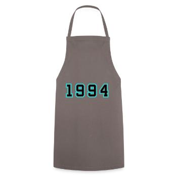 1994 Year Birthday - Cooking Apron - grey - Front - AI Model Male 185 dark (185cm)