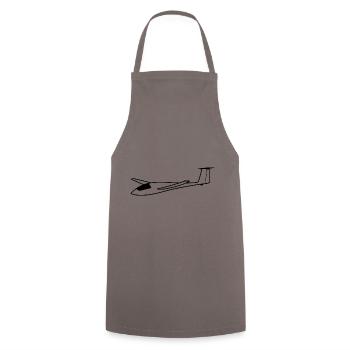 Planeur avion Glider - Tablier de cuisine - gris - Devant - AI Model Male 185 dark (185cm)