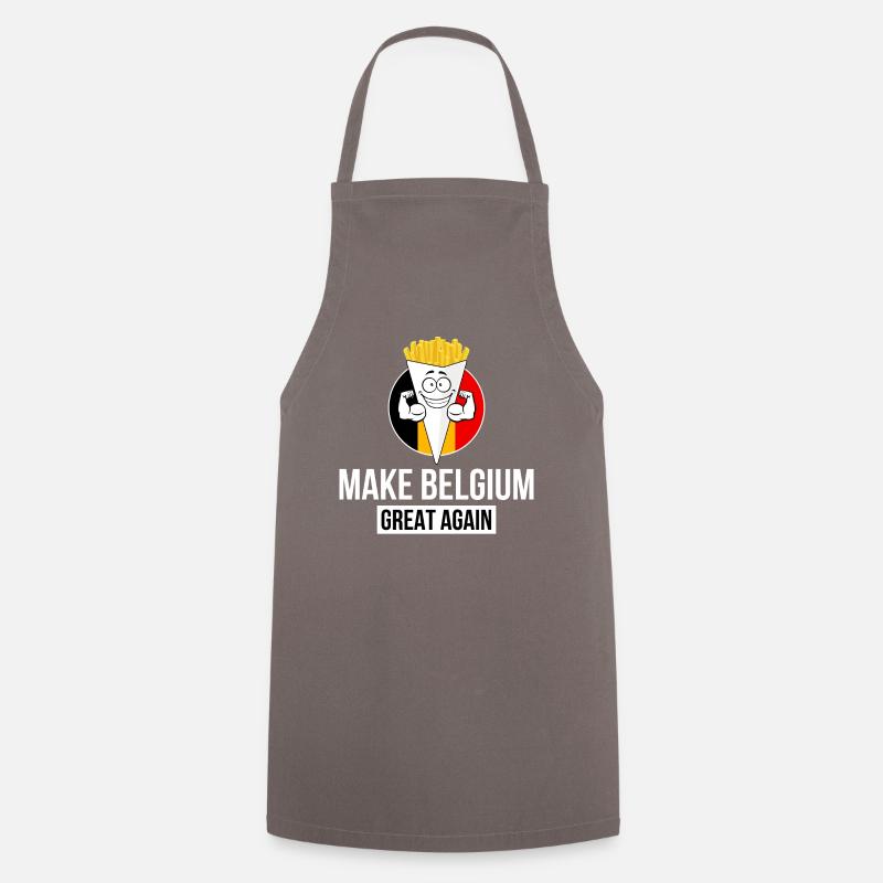 MAKE BELGIUM GREAT AGAIN - Cooking Apron - grey