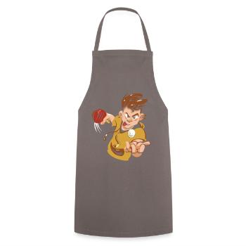 Tennis de table Ping-pong Tenue De tennis de table Joueur de tennis de table - Tablier de cuisine - gris - Devant - AI Model Male 185 dark (185cm)