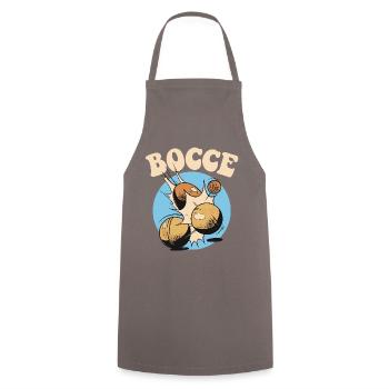 Bocce Spruch Bocce Ball mit Jack Bocci Game Bocce - Kochschürze - Grau - Vorne - AI Model Male 185 dark (185cm)