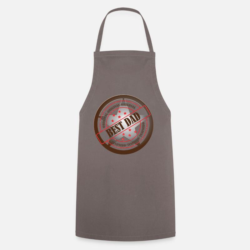 Best Dad Western Star Sheriff - Tablier de cuisine - gris