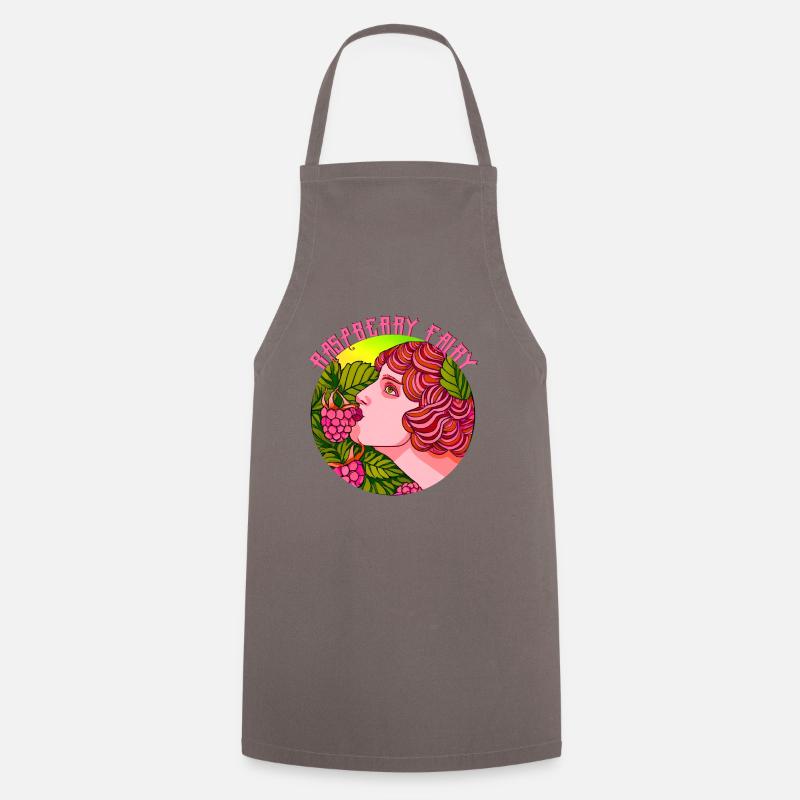 Raspberry Fairy - Cooking Apron - grey