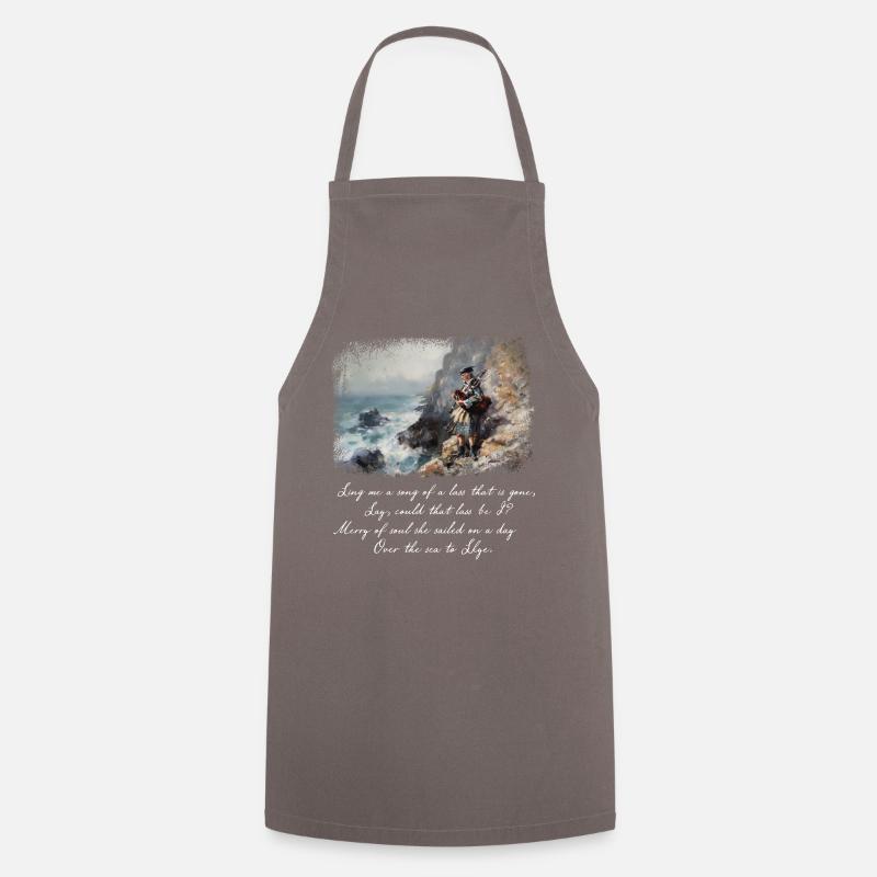 Chanson du bateau Skye - Tablier de cuisine - gris