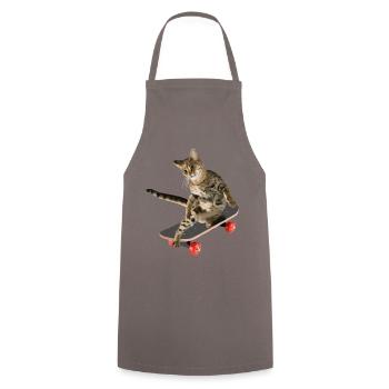 Cat Skateboards skateboards - Cooking Apron - grey - Front - AI Model Male 185 dark (185cm)