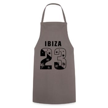 Ibiza 23 - Cooking Apron - grey - Front - AI Model Male 185 dark (185cm)