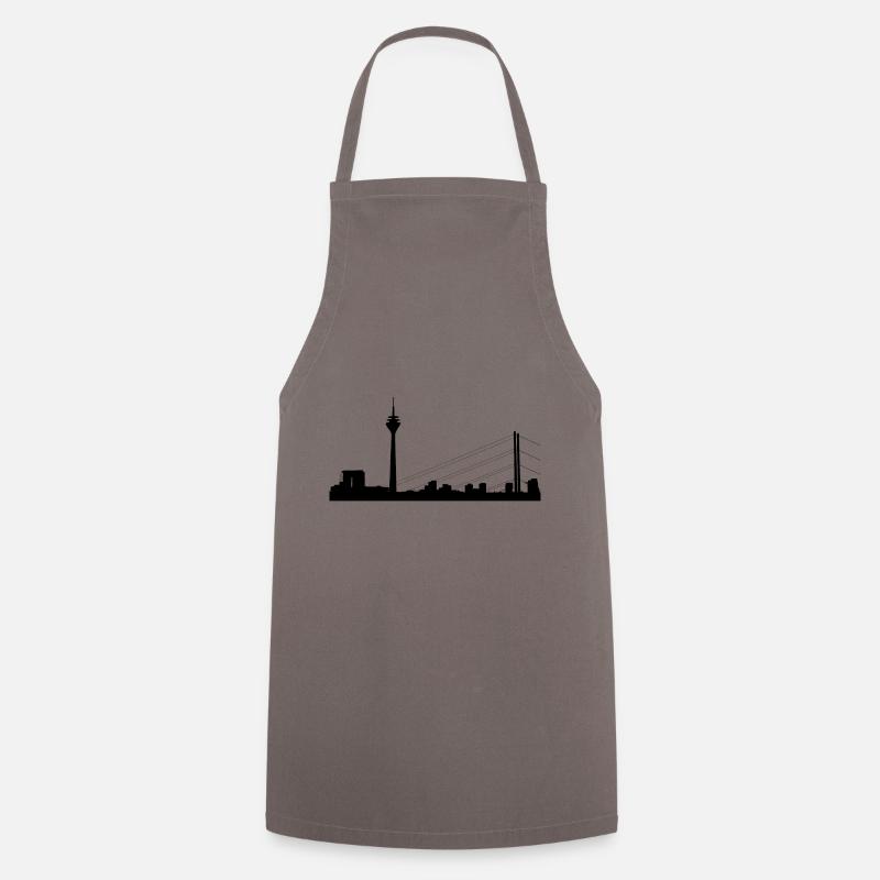 Düsseldorf Skyline - Kochschürze - Grau