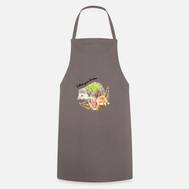 Hérisson d'automne vintage - Tablier de cuisine - gris