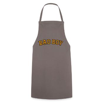 BAD BOY - Cooking Apron - grey - Front - AI Model Male 185 dark (185cm)