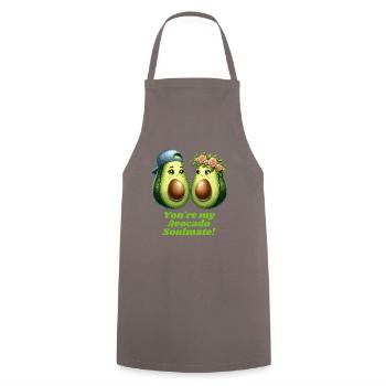 Avocat Couple Amour - Tablier de cuisine - gris - Devant - AI Model Male 185 dark (185cm)