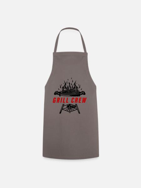 Grill Crew Grillen - Kochschürze - Grau