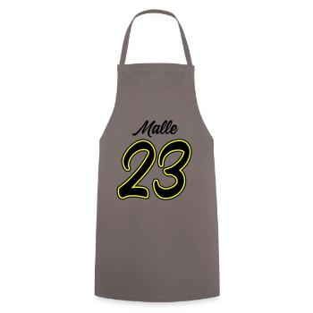 Malle 23 - Cooking Apron - grey - Front - AI Model Male 185 dark (185cm)