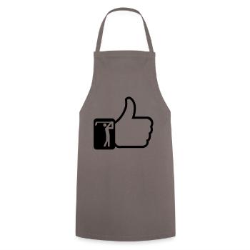 Like golf - Cooking Apron - grey - Front - AI Model Male 185 dark (185cm)