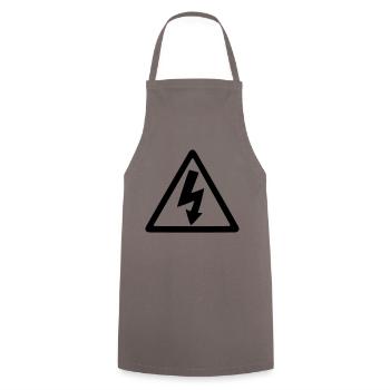 Blitz - Kochschürze - Grau - Vorne - AI Model Male 185 dark (185cm)