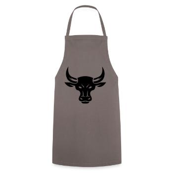 stier_001 - Cooking Apron - grey - Front - AI Model Male 185 dark (185cm)