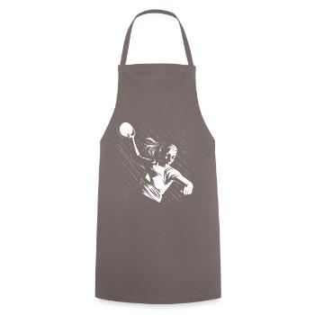 Handball Player Handball Ball Outfit Handball Player - Cooking Apron - grey - Front - AI Model Male 185 dark (185cm)