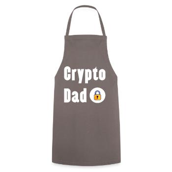 Trading de Bitcoin et d'actions cryptographiques - Tablier de cuisine - gris - Devant - AI Model Male 185 dark (185cm)