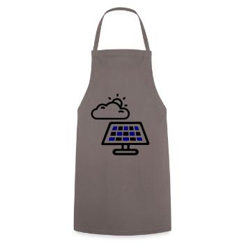 Panneaux d’énergie solaire - Tablier de cuisine - gris - Devant - AI Model Male 185 dark (185cm)
