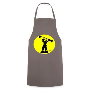 Golfer - Kochschürze - Grau - Vorne - AI Model Male 185 dark (185cm)