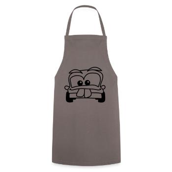 car - Cooking Apron - grey - Front - AI Model Male 185 dark (185cm)