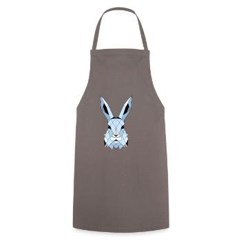 geometric hare - Cooking Apron - grey - Front - AI Model Male 185 dark (185cm)