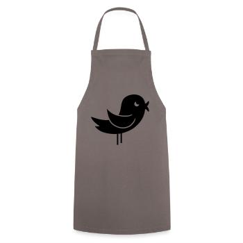 bird_f1 - Cooking Apron - grey - Front - AI Model Male 185 dark (185cm)