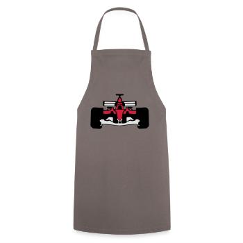 formule 1 voiture course 1072 - Tablier de cuisine - gris - Devant - AI Model Male 185 dark (185cm)