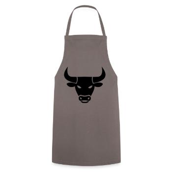stier_001 - Cooking Apron - grey - Front - AI Model Male 185 dark (185cm)