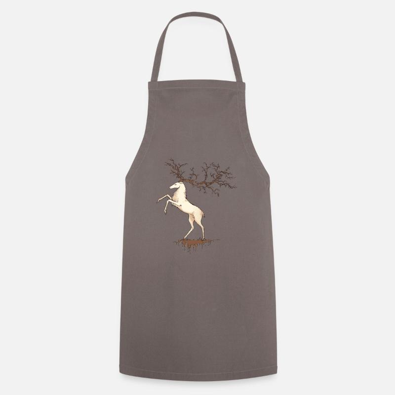 Deer - Cooking Apron - grey