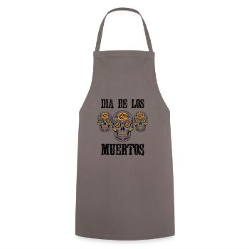 Dia de los muertos - Kochschürze - Grau - Vorne - AI Model Male 185 dark (185cm)