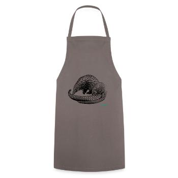 pangolin - Cooking Apron - grey - Front - AI Model Male 185 dark (185cm)