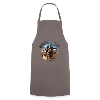 Crabot bernois de montagne - Tablier de cuisine - gris - Devant - AI Model Male 185 dark (185cm)