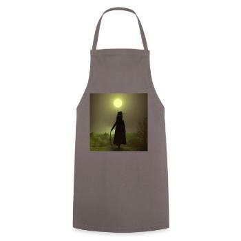 Édition féminine - Le randonneur au-dessus de la mer de brouillard - Tablier de cuisine - gris - Devant - AI Model Male 185 dark (185cm)