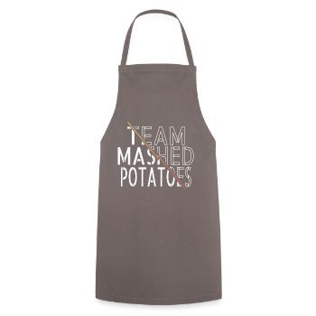 Christmas Vacation Dinosaur Tshirt Bedroom - Cooking Apron - grey - Front - AI Model Male 185 dark (185cm)