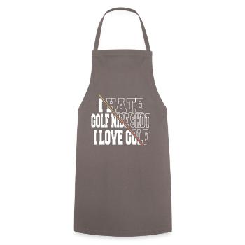 GolfSweat à capuche GolfMom FunnyGolfDéclaration de cadeau - Tablier de cuisine - gris - Devant - AI Model Male 185 dark (185cm)