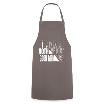 Bio Hack Hacking Code Quote Funny Sayings - Cooking Apron - grey - Front - AI Model Male 185 dark (185cm)