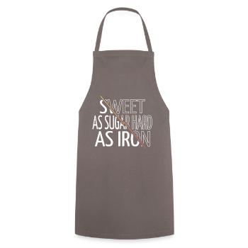 Dictons Love Movies Idée cadeau - Tablier de cuisine - gris - Devant - AI Model Male 185 dark (185cm)