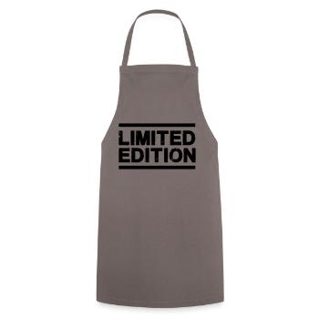 Limited Edition - Cooking Apron - grey - Front - AI Model Male 185 dark (185cm)