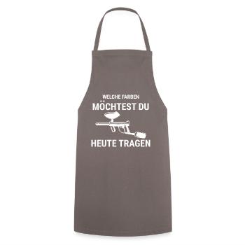 Paintball Airsoft - Kochschürze - Grau - Vorne - AI Model Male 185 dark (185cm)