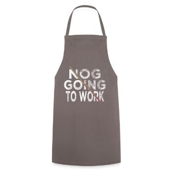 beards christmas present happy awkward funny - Cooking Apron - grey - Front - AI Model Male 185 dark (185cm)