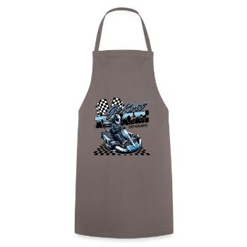 Go Kart Race Kartrennen - Cooking Apron - grey - Front - AI Model Male 185 dark (185cm)