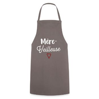 Mère-veilleuse cadeau - Tablier de cuisine - gris - Devant - AI Model Male 185 dark (185cm)
