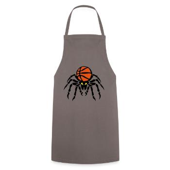 Basketball-spider spider Spinner-Flasche - Kochschürze - Grau - Vorne - AI Model Male 185 dark (185cm)