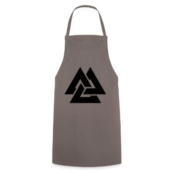 Valknut Wikinger skandinavisches Symbol von Odin - Kochschürze - Grau - Vorne - AI Model Male 185 dark (185cm)