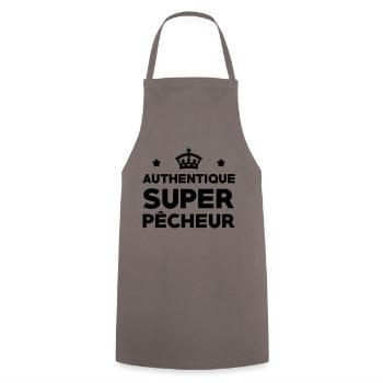 Pêche / Pêcheur / Chasse / Poisson / Mer - Tablier de cuisine - gris - Devant - AI Model Male 185 dark (185cm)