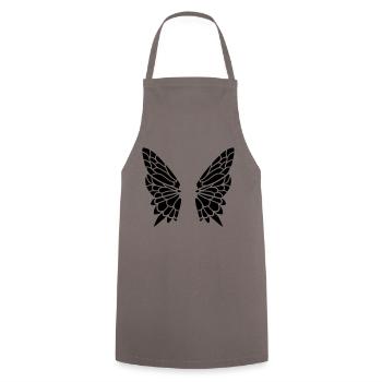 Wing from the butterfly - Cooking Apron - grey - Front - AI Model Male 185 dark (185cm)