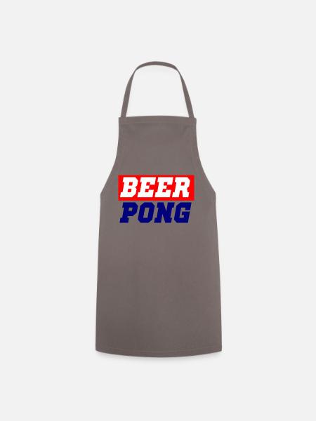 beerpong - Kochschürze - Grau