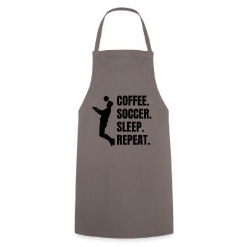 Football Coach Football Coach Football Players Footballers - Cooking Apron - grey - Front - AI Model Male 185 dark (185cm)