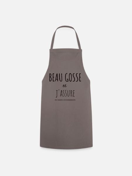 Tee-shirt beau gosse - Tablier de cuisine - gris